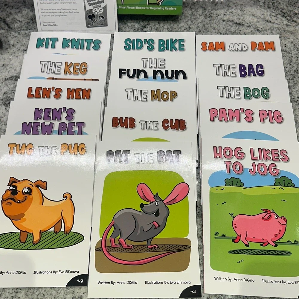 Guided Readers Developing Decoders Short Vowels Set 1 15 Books‎ Beginner Readers